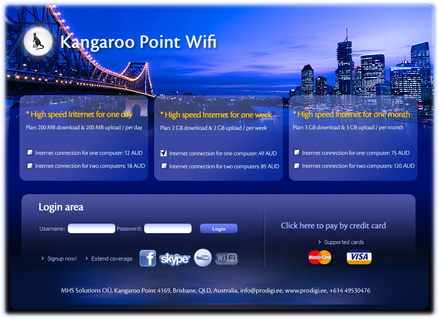 Kangaroo Point Wifi